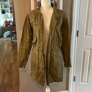 Zara Army Green Utility Jacket